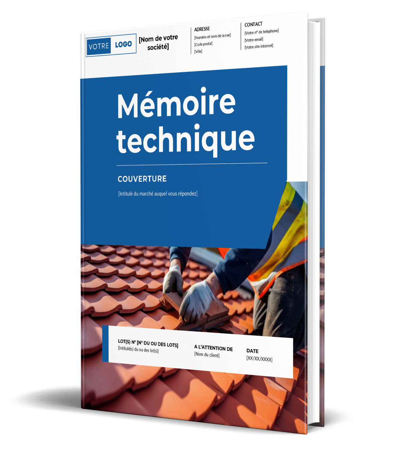 Modèle de mémoire technique couverture Word Qualisatis