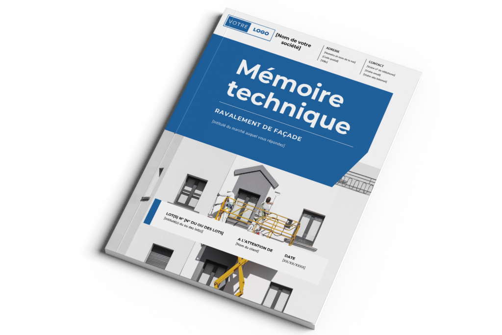 Mémoire Technique Ravalement de façade 1