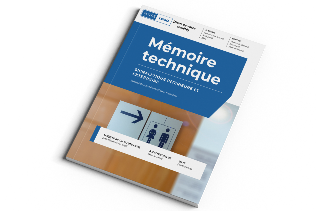 Mémoire Technique Signalétique intérieure et extérieure 1