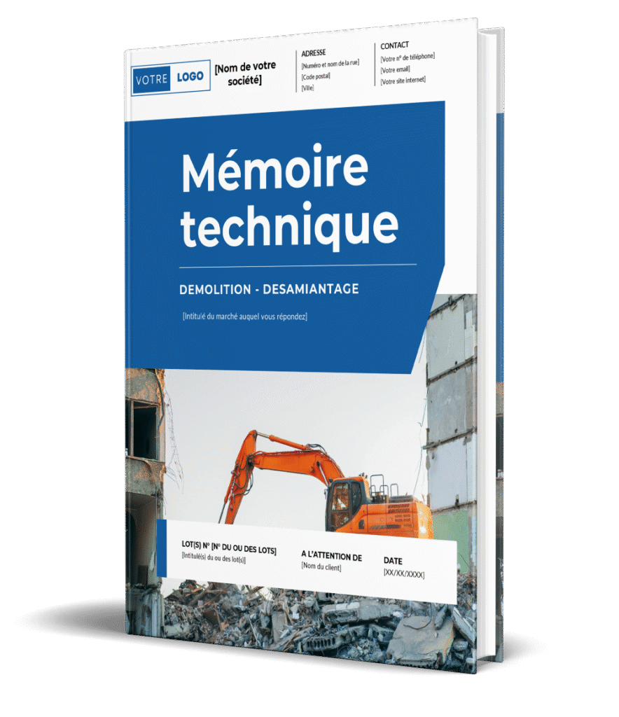 Mémoire Technique Désamiantage Démolition