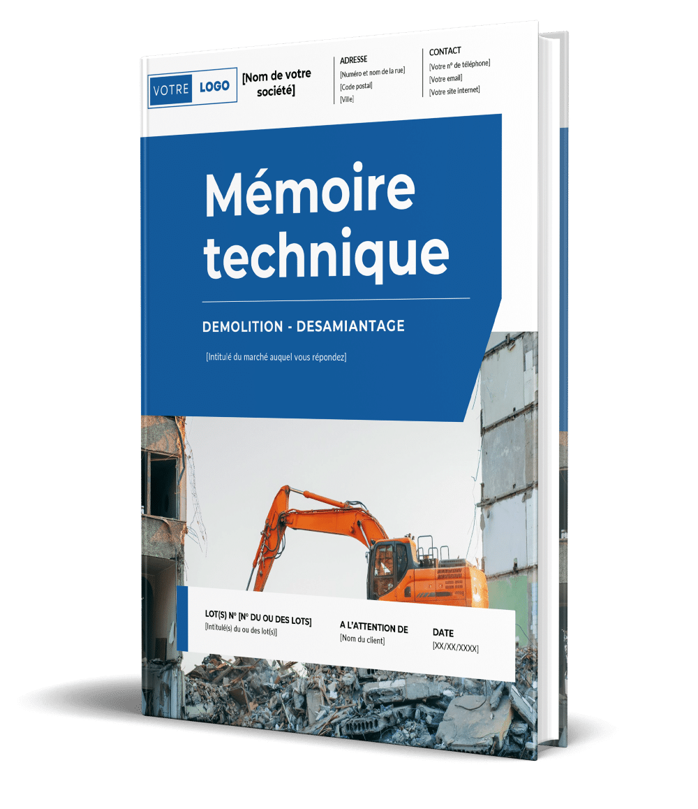 Modèle de mémoire technique démolition et désamiantage Word Qualisatis