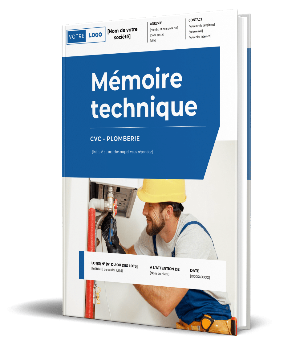 Modèle de mémoire technique plomberie et CVC Word Qualisatis