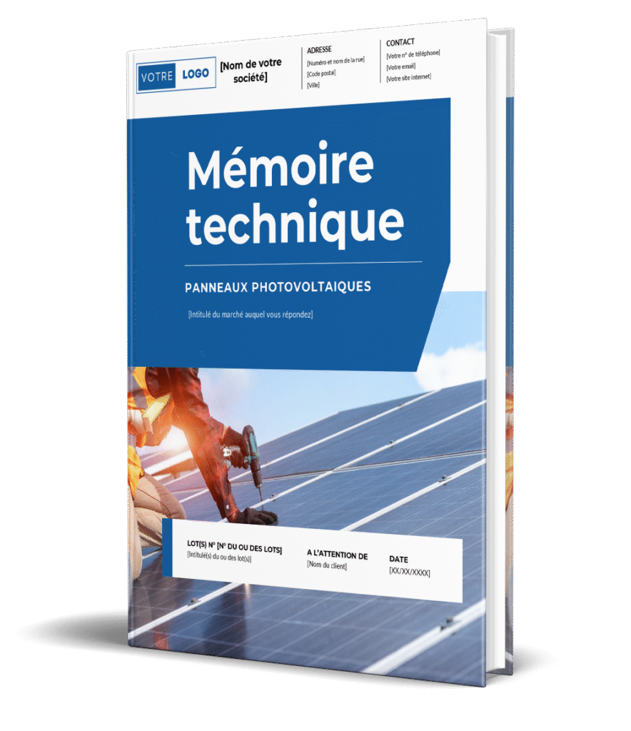 Mémoire Technique Pose de panneaux photovoltaique