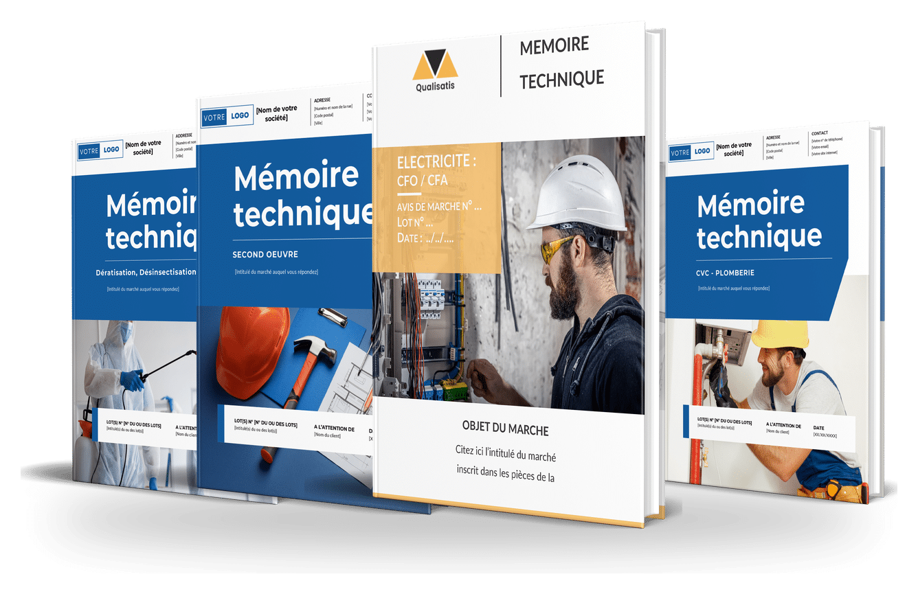 Modèles de mémoire technique Word Qualisatis par métier